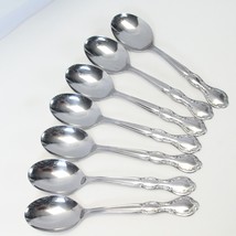 Wm Rogers Royal Manor Oval Soup Spoons 6 3/4 &quot; Stainless Lot of 7 - £15.65 GBP