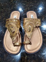 Noel collections Women s Gold Casual Party Wear Ladies Bridal Sandal Size 8 - $25.00