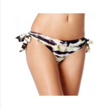 NEW Rachel Roy Marble Tie Dye Wide Tie Sides Bikini Bottom XS XSmall - $14.84