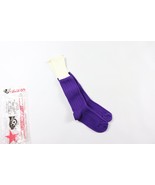 NOS Vintage 80s Cannon Youth Large Nylon Tall Athletic Soccer Socks Purp... - $20.29 CAD