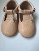 Special Sale Size 6 Soft Sole Toddler Mary Janes Beige Toddler Shoes Baby Shoes - £12.58 GBP