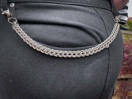 Knight - European 6in1 chainmail jean chain wallet chain silver aluminum butted  - £21.67 GBP+