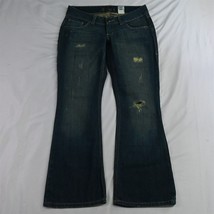 NEW Cruel Girl 7 Short Darby Flare Pocket Flare Bold Stitch Denim Womens Jeans - £19.59 GBP