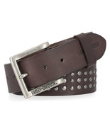 Harley-Davidson Men&#39;s Triple Row Studded Genuine Leather Belt, Size 42 B... - $59.95