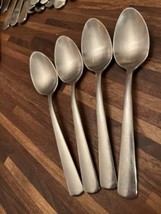 Oneida ANDERSON  DOWNING 4 Teaspoons SATIN Stainless Flatware 6 1/4”L - $23.50
