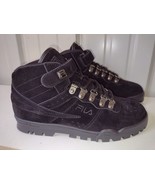 HSeeds Size 7 Fila Men'S Black Synthetic Suede Leather Casual Dress Boots - $44.89 CAD