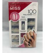 KISS 100 FULL-COVER NAILS 100PS22 LONG STILETTO HOLDS  POLISH & NAIL ART  - $5.99