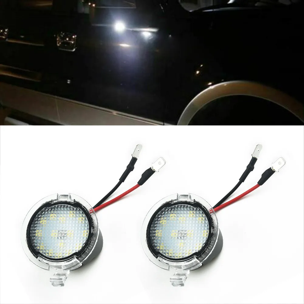 2pcs Car 6000K Side View Lamp Rearview Mirror Light For Ford For Expedition - £15.82 GBP