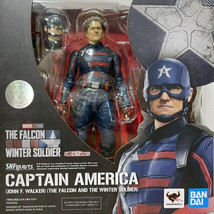 S.H.Figuarts Falcon &amp; the Winter Soldier Captain America John Walker Figure - £70.97 GBP