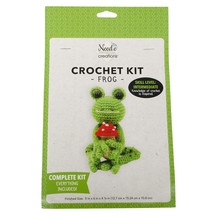 Fabric Editions Crochet Kit-Frog 4.75&quot;X5.5&quot;X4.25&quot; - £25.32 GBP