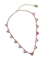 Stone Heart Collar Necklace - $207.65