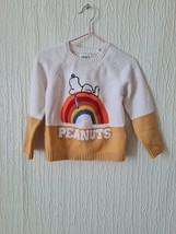 M&amp;S  Cream/yellow Jumper &#39;peanut&#39; Knitted Long Sleeved 2-3yrs - £13.46 GBP