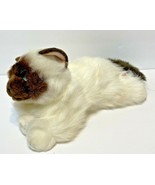 Aurora Plush White Cat Kitten long Hair Brown Face Tail and Ears Laying ... - £11.55 GBP