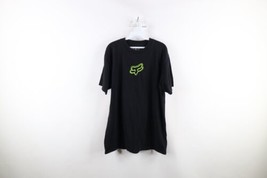 Vtg Fox Racing Mens Large Faded Center Logo Short Sleeve T-Shirt Black C... - £34.85 GBP