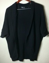 Ab Studio Womens Small Black Sweater Cardigan, Free Shipping - £12.52 GBP