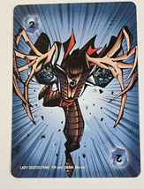 Marvel Overpower Power Cards 1996 Lady Deathstrike 2 Intellect - £1.02 GBP