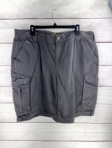 Carhartt Force Relaxed Fit Gray Rip-Stop Cargo Shorts Mens Size 40 - £14.03 GBP