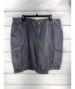 Carhartt Force Relaxed Fit Gray Rip-Stop Cargo Shorts Mens Size 40 - £13.98 GBP