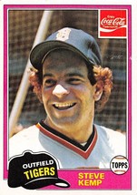 1981 Topps Coke #4 Steve Kemp Detroit Tigers ⚾ - £0.69 GBP
