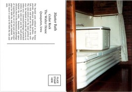 Iowa Quasqueton Cedar Rock Master Bath Walter House Frank Lloyd VTG Postcard - £7.38 GBP