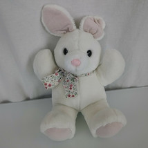 16&quot; Vintage 1994 R Dakin White Pink Easter Bunny Rabbit Stuffed Animal Plush Toy - £28.48 GBP