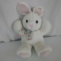 16&quot; VINTAGE 1994 R DAKIN WHITE PINK EASTER BUNNY RABBIT STUFFED ANIMAL P... - $35.63