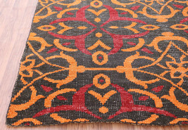 New Vintage Low Pile 5&#39;7&quot;x7&#39;10&quot; ft Modern Design Handknotted Woolen Area Rugs - £263.90 GBP