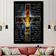 Bible verse wall decor lion of judah poster thumb200