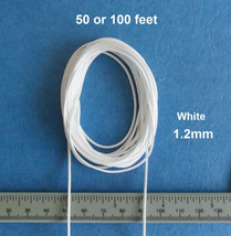 1.2mm White Blinds Shade Lift Pull Cord String 50 feet or 100 feet - £11.48 GBP+