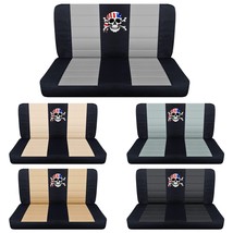 Front bench seat covers Fits 1953 to 1978 Ford F100 pickup skull and fla... - $1,783.05 MXN