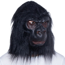 Gorilla Halloween Mask for adult costume party Realistic Ape Monkey Mask - £14.93 GBP