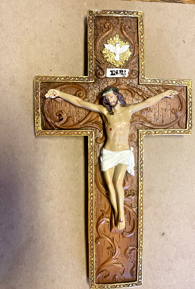 Holy Spirit Wall Crucifix 10.75", New #AB-133