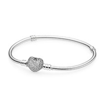 2 PCS Heart Diamond Bracelet, Length: 16cm (Golden) - £5.68 GBP