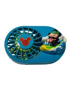 Vintage Surfing Mickey Mouse Portable Handheld Fan Blue Working! - $444.63 MXN