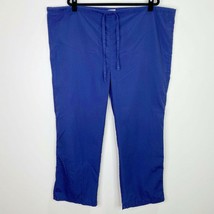 All Heart Scrub Basics Solid Blue Scrub Pants Bottoms Size XL - $6.92