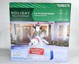 New! 6.5 Foot Christmas Inflatable Penguin Seal Polar Bear On Igloo Home... - $119.99