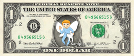 Boy TOOTH FAIRY on a REAL Dollar Bill Cash Money Collectible Novelty Bank Note - £7.01 GBP