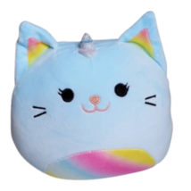 Squishmallow Animal Plush Toy 8&#39;&#39; @ 20 cm-  Cyan One-Horned Cat NEW NOT KELLYTOY - £13.86 GBP