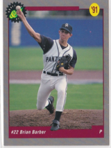 Brian Barber Dr Phillips H.S. Pitcher 1991 Classic Draft Pick Card # 18 - £1.04 GBP