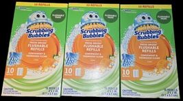 3-boxes Scrubbing Bubbles Toilet Cleaning System Brush 30 Flushable Pads... - $279.74 MXN