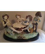 Armani’s The Cheats Four Boys Playing Cards Capodimonte Figurine - $714.54 CAD
