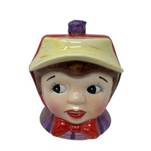 Vintage 2003 LEFTON Miss Dainty Coin Piggy Bank Japan Lady Head Hand Painted - £34.96 GBP