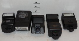 Vintage Film Camera Flash Lot of 5 Untested Parts or repair - $25.22