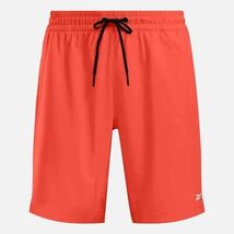 Reebok Workout Shorts Dynamic Red Orange/White Size Large Woven 9inseam ... - €18,90 EUR
