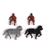 Vintage Plastic Horses Lido Kings&#39; Playset Knights Lot Figures  - £16.40 GBP