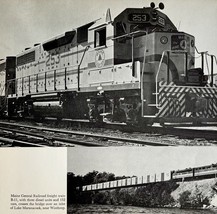 1970 Maine Central Railroad Train B-11 Print Vintage Portland Winthrop - €25,92 EUR