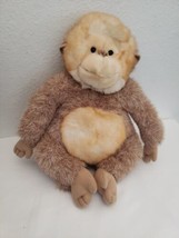 Commonwealth Monkey Plush Stuffed Animal Tan Brown Orange Sitting - £23.35 GBP