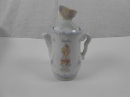 Vintage Precious Moments 1995 Teapot Shape Spice Jar Enesco PPAPRIKA 4&quot; - $7.70