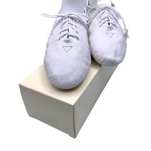 Unisex Child Bloch Jazz Soft Dance Shoe Size 1 White Split Sole Leather ... - $35.15