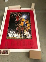  1991-92 Chicago Bulls Schedule Poster Michael Jordan Sky Man - £155.54 GBP